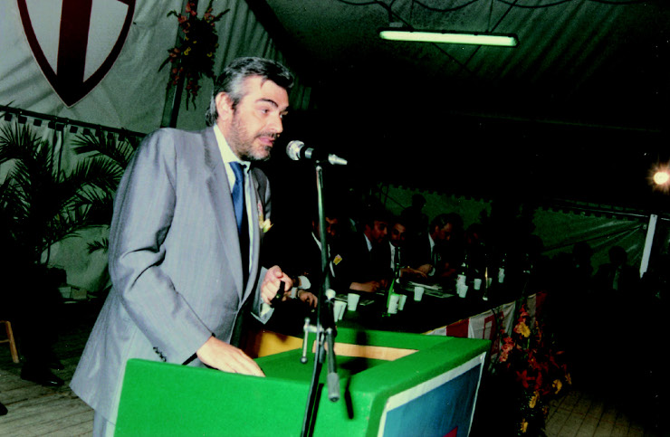 Il presidente del Consiglio dei Ministri, Giovanni Goria