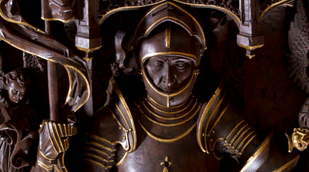 Particolare del cenotafio del conte Leonardo