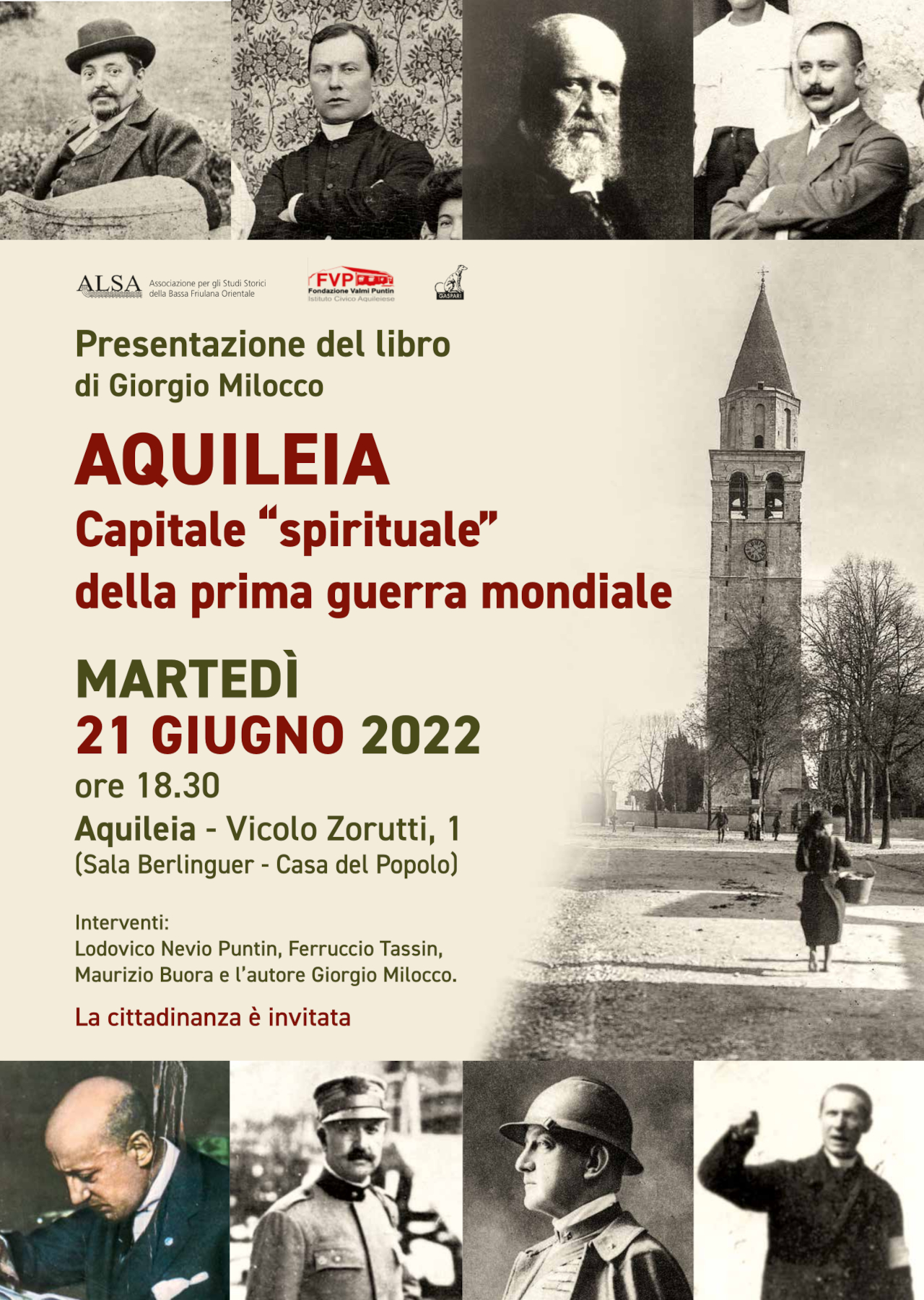 Presentazione libro 'Aquileia Capitale sirituale della prima guerra mondiale'