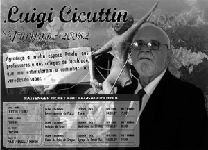 Cartolina di saluto da Luigi cicuttin