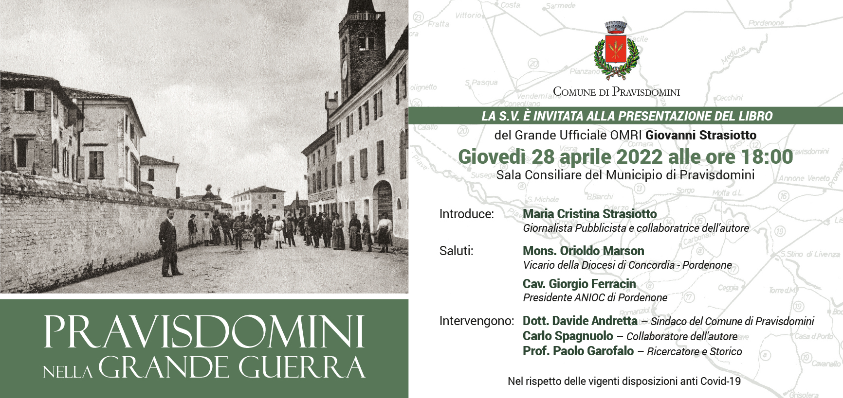 Presentazione del libro 'Pravisdomini nella Grande Guerra'