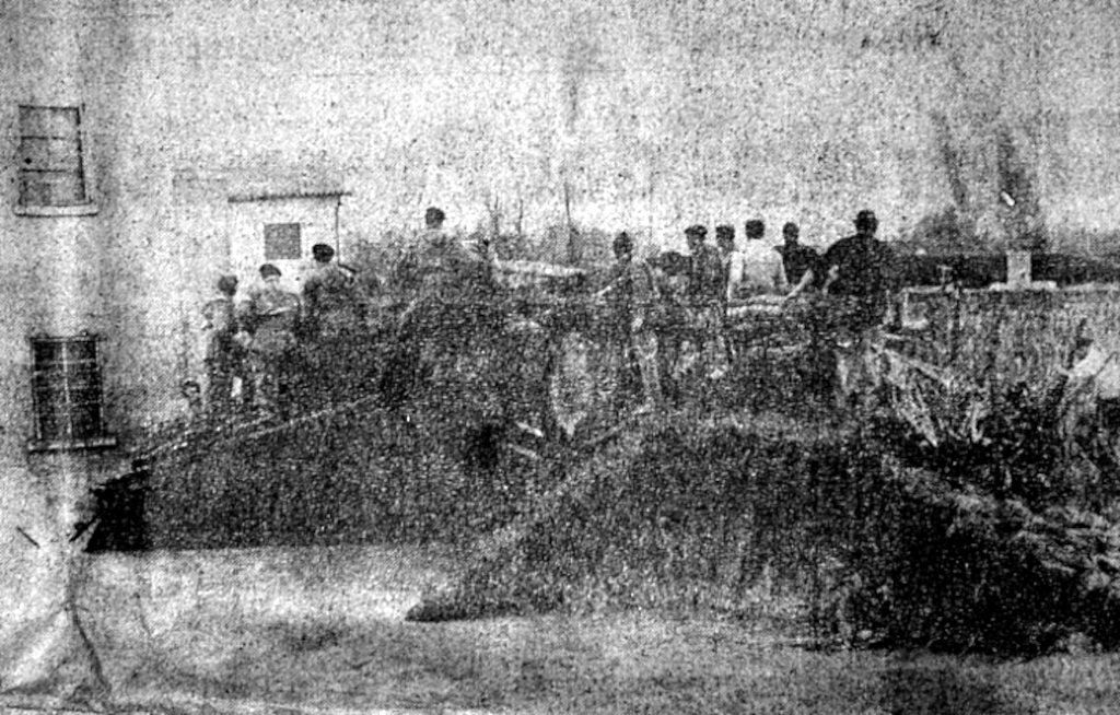 Militari e civili lavorano nella zona di Bevazzana