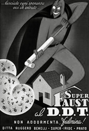 Manifesto pubblicitario per la lotta contro la malaria