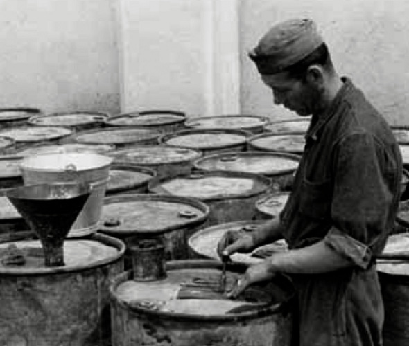 Si stampa sui fusti la data in cui fu fatta la soluzione