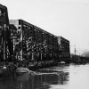 Il ponte ferroviario dopo la rottura degli argini