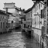 Via Vittorio Veneto come si presentava il 5 novembre 1966